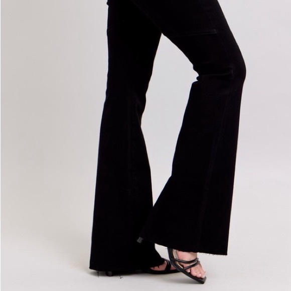 Judy Blue Full Size High Waist Star Seam Detail Flare Plus Size - Picture 6 of 13